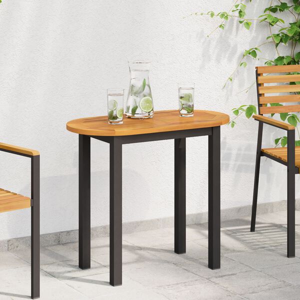 vidaXL Tischplatte Braun 80 x 40 x 2 cm Massivholz Akazie