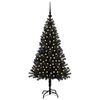 vidaXL Weihnachtsbaum mit 150 LEDs mit St&auml;nder Schwarz 120 cm PVC