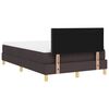 vidaXL Boxspringbett mit Matratze Dunkelbraun 120 x 190 cm Stoff