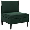 vidaXL Mittels Sofa mit Stauraum Dunkelgr&uuml;n Samt