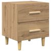 vidaXL Bettschrank 2 pcs Artisan-Eiche 40 x 35 x 47,5 cm Holzwerkstoff