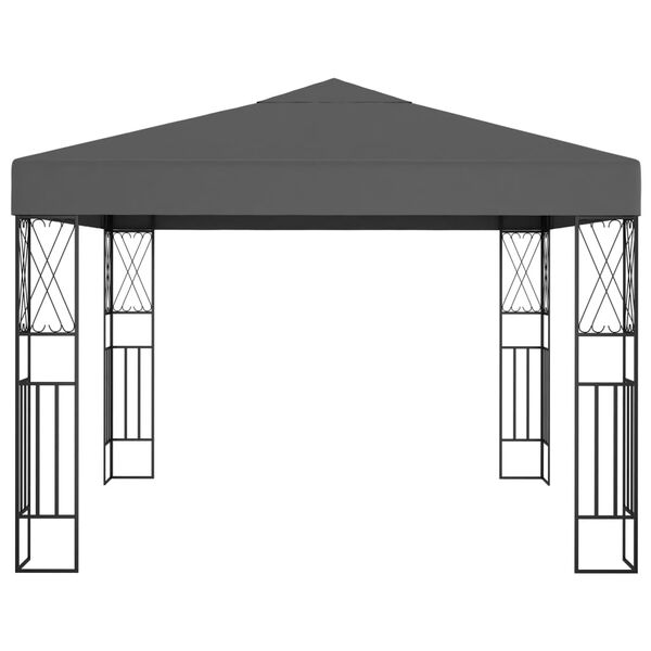 vidaXL Pavillon 3×3 m Anthrazit Stoff