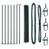 vidaXL Zaunpfosten Gr&uuml;n 10 x 1,2 m (25 mm Maschenweite) Stahl und PVC