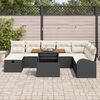 vidaXL Garten-Sofa-Set 9 pcs Schwarz Poly-Rattan