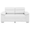 vidaXL 2-Sitzer-Sofa Wei&szlig; 160x81x84 cm Kunstleder