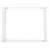 vidaXL Couchtischbeine U-Form 2 Stk. Weiß 70x(42-43) cm Stahl