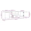 vidaXL TV-Schrank Sonoma-Eiche 140 x 35 x 40 cm Holzwerkstoff
