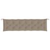 vidaXL Gartenbank-Auflage Taupe 200x50x7 cm Oxford-Gewebe