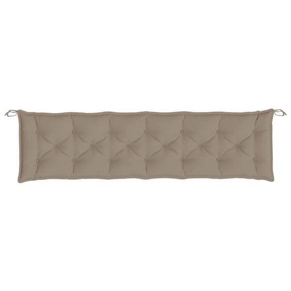 vidaXL Gartenbank-Auflage Taupe 200x50x7 cm Oxford-Gewebe