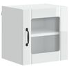 vidaXL Wandglas-Schrank LUCCA Hochglanz Wei&szlig; 40 x 31 x 40 cm