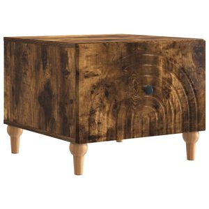 vidaXL Couchtisch Ger&auml;ucherte Eiche 49 x 50 x 40 cm Holzwerkstoff