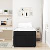 vidaXL Bettrahmen mit Matratze Schwarz 100 x 200 cm Stoff