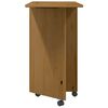 vidaXL Rollschrank mit Schreibtisch MOSS Honigbraun Massivholz Kiefer