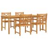 vidaXL Garten Essgruppe 5 stk. Braun Massivholz Akazie