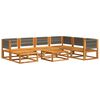 vidaXL 8-tlg. Gartensofa-Set mit Kissen Holz Akazie & Seil