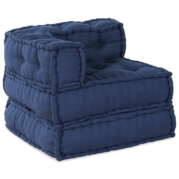 vidaXL Modulares Sofa 3 pcs Indigo Stoff