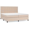 vidaXL Boxspringbett Matratze Cappuccino-Braun 200x200cm Kunstleder