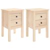 vidaXL Nachttische 2 Stk. 40x35x61,5 cm Massivholz Kiefer