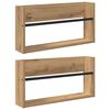 vidaXL Magazinregal 2 Stk. Artisan-Eiche 60 x 12 x 30 cm Holzwerkstoff