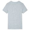 Kinder-Kurzarmshirt Grau 104