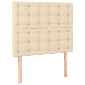 vidaXL Kopfteil Creme 80x5x118/128 cm Stoff