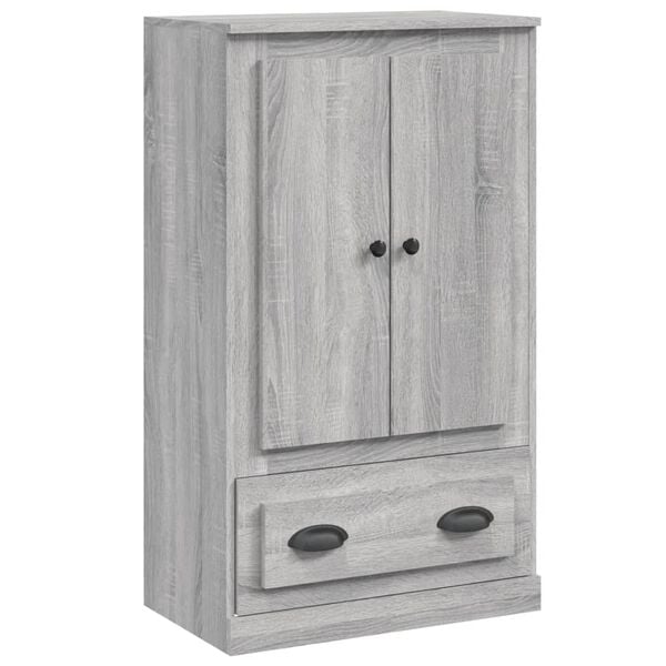 vidaXL Highboard Grau Sonoma 60x35,5x103,5 cm Holzwerkstoff