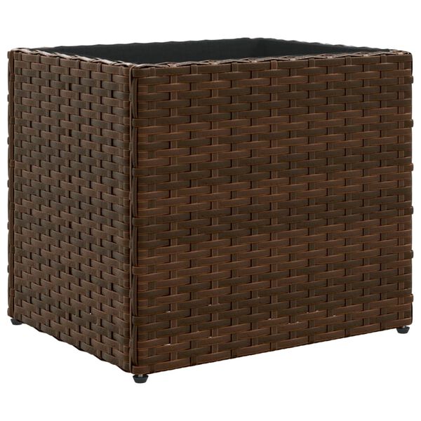 vidaXL Pflanzk&uuml;bel Braun 36x30x32 cm Poly Rattan