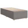 vidaXL Boxspringbett mit Matratze Taupe 80x200 cm Stoff