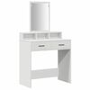 vidaXL Schminktisch mit Schubladen Wei&szlig; 79 x 41 x 140 cm Holzwerkstoff