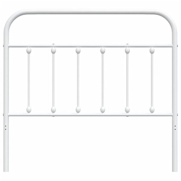 vidaXL Kopfteil Metall Wei&szlig; 107 cm