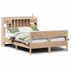 vidaXL Massivholzbett mit Regal ohne Matratze 140x200 cm Kiefer