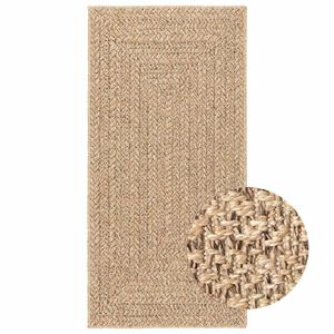 vidaXL Teppich ZIZUR 60x110 cm Jute-Optik Indoor und Outdoor