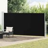 vidaXL Seitenmarkise Ausziehbar 180x500 cm Schwarz