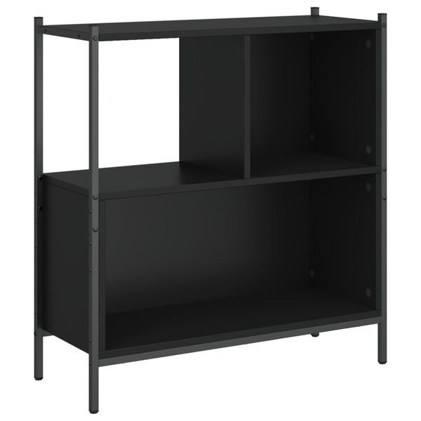 vidaXL Bücherregal Schwarz 72x28x77,5 cm Holzwerkstoff