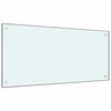 vidaXL K&uuml;chenr&uuml;ckwand 2 pcs Wei&szlig; 100 x 50 cm Geh&auml;rtetes Glas
