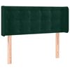 vidaXL Kopfteil mit Ohren Dunkelgr&uuml;n 83x16x78/88 cm Samt