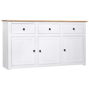 vidaXL Sideboard Wei&szlig; 135x40x80 cm Kiefernholz Panama