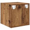 vidaXL Wandschrank 2 pcs Altholz 37 x 37 x 37 cm Holzwerkstoff