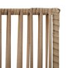 vidaXL Paravent 4-tlg. Beige Poly Rattan