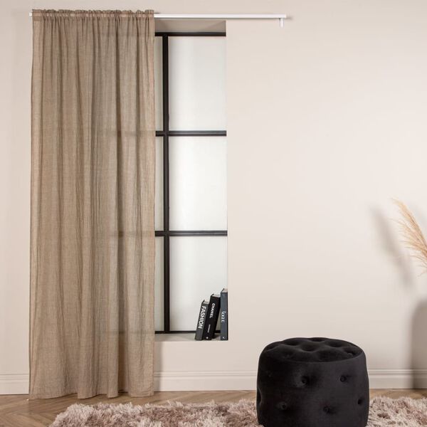 Venture Home Gardine Elena 240x135 cm Polyester Dunkelbeige