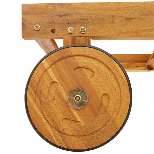 vidaXL Sonnenliege 2 pcs Taupe 200 x 67 x 84cm Massivholz Akazie