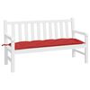vidaXL Gartenbank-Auflage Rot 150x50x7 cm Oxford-Gewebe