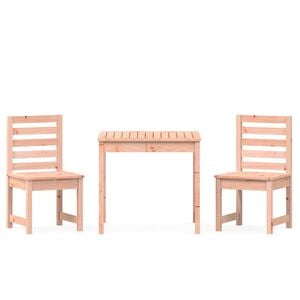 vidaXL 3-tlg. Garten-Bistro-Set Massivholz Douglasie