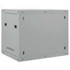 vidaXL Netzwerkschrank mit Speicher Grau 60 x 45 x 50 cm Stahl
