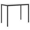 vidaXL Bartisch Wei&szlig; 140 x 80 x 105 cm Massives Kiefernholz