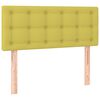 vidaXL Boxspringbett mit Matratze Gr&uuml;n 100x200 cm Stoff
