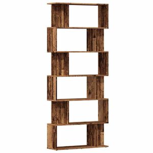 vidaXL B&uuml;cherregal Altholz-Optik 80x24x192 cm Holzwerkstoff