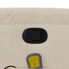 vidaXL Massagesessel Beige Mikrofasergewebe