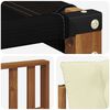 vidaXL Outdoor-Sofagarnitur mit Kissen 7 pcs Natur und Creme
