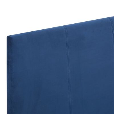 vidaXL Bettgestell Blau Stoff 180 x 200 cm